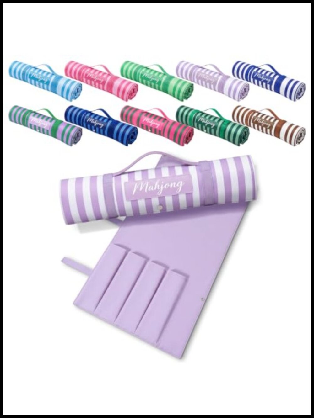 Mahjong Tile Rack Pusher Storage Bag 20 Inch Travel Case Oxford Cloth